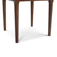 Load image into Gallery viewer, Alto 18" Square Italian Carrara White Marble Side Table with Walnut Leg