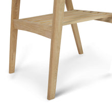 Load image into Gallery viewer, Cassoro 24" Square Italian Carrara White Marble Side Table with Oak Shelf