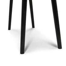 Load image into Gallery viewer, Viola 44" Rectangular Italian Carrara White Marble Writing Desk with Black Leg