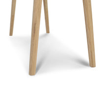 Load image into Gallery viewer, Viola 44" Rectangular Italian Carrara White Marble Writing Desk with Oak Leg