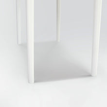 Load image into Gallery viewer, Meno 36&quot; Rectangular Italian Carrara White Marble Console Table with White Leg